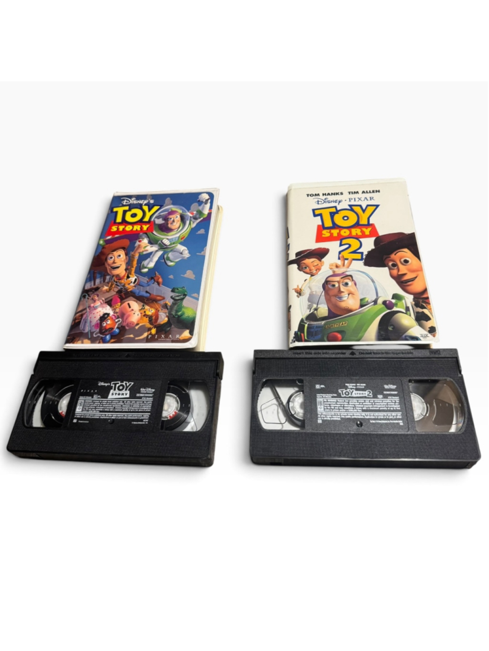 Disney Toy Story 1 & 2 VHS Vcr Tape Set Bundle Lot Of 2 Woody Buzz Lightyear